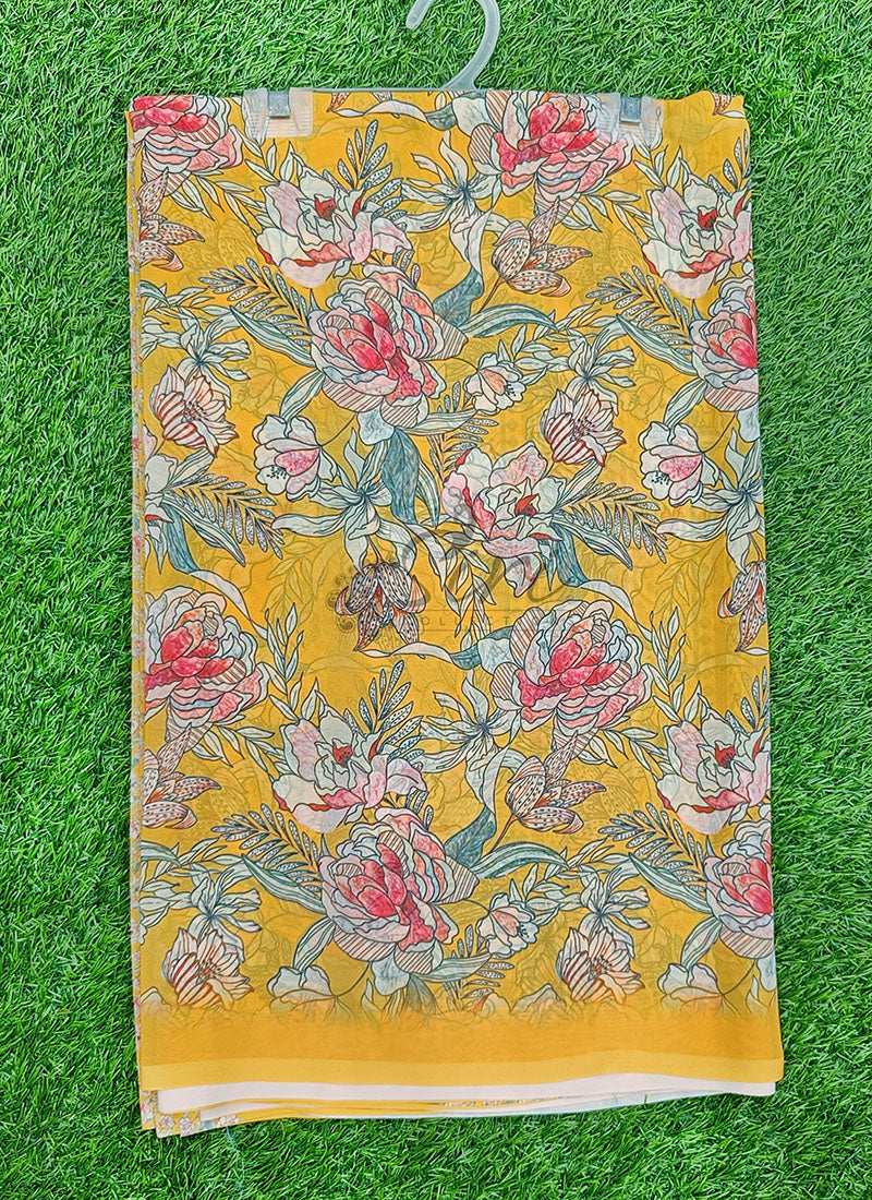 Beautiful Digital Print Georgette Saree