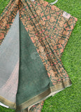 Beautiful Digital Print Moss Georgette Saree
