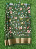 Beautiful Printed Moss Georgette Saree