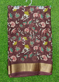 Beautiful Printed Moss Georgette Saree