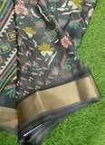 Beautiful Printed Moss Georgette Saree