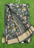 Beautiful Printed Moss Georgette Saree