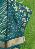 Beautiful Printed Moss Georgette Saree
