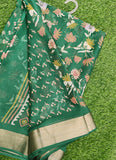 Beautiful Printed Moss Georgette Saree