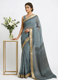 Beautiful Printed Moss Georgette Saree