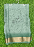 Beautiful Printed Moss Georgette Saree