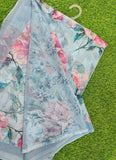Latest Beautiful Digital Print Floral Georgette Saree