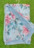Latest Beautiful Digital Print Floral Georgette Saree