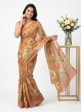 Latest Beautiful Digital Print Floral Georgette Saree