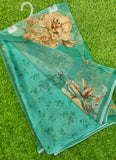 Latest Beautiful Digital Print Floral Georgette Saree