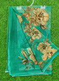Latest Beautiful Digital Print Floral Georgette Saree