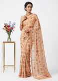 Latest Beautiful Digital Print Crepe Georgette Saree