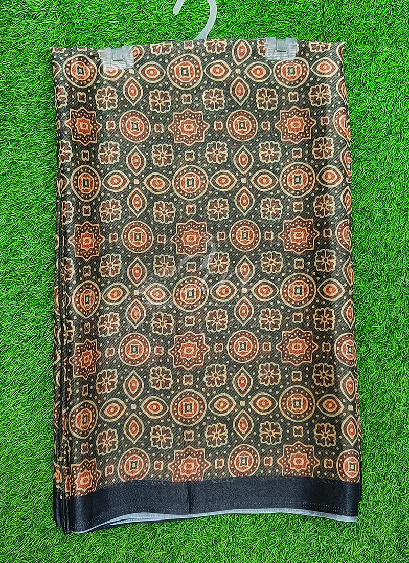 Latest Beautiful Digital Print Crepe Georgette Saree