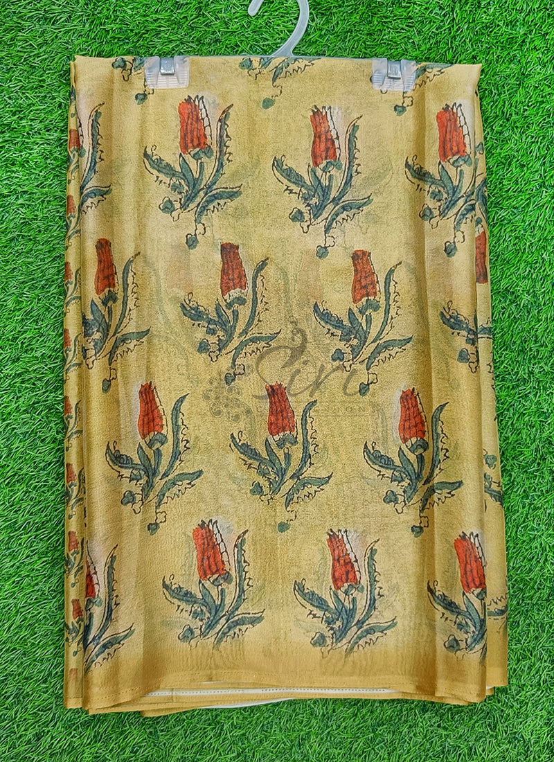 Latest Beautiful Digital Print Crepe Georgette Saree