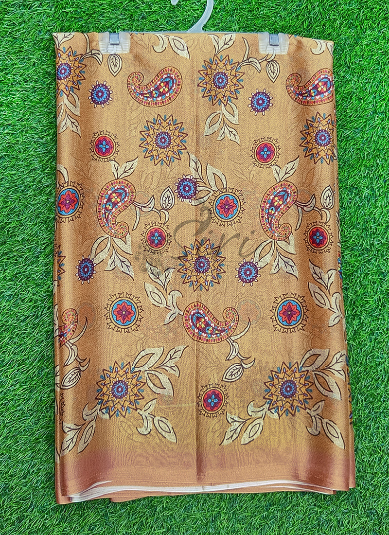 Latest Beautiful Digital Print Crepe Georgette Saree