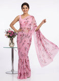 Lovely Digital Print Georgette Saree