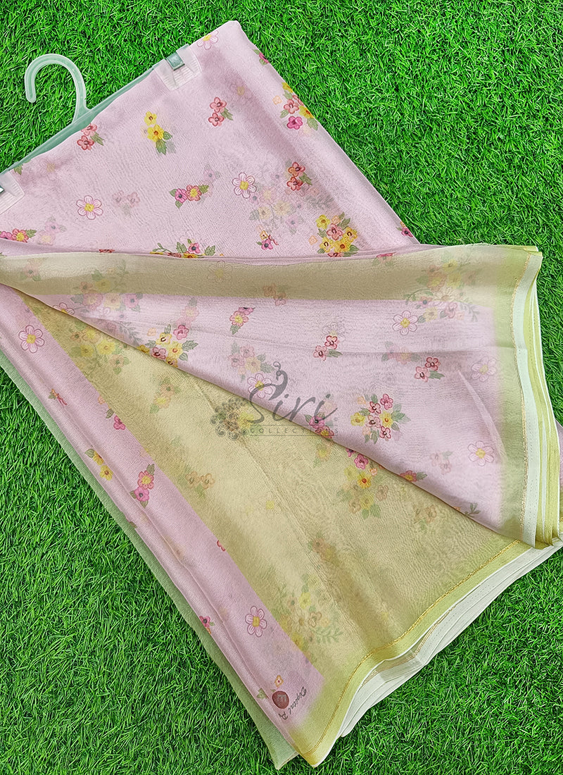 Lovely Digital Print Georgette Saree