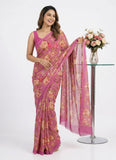 Lovely Digital Print Georgette Saree