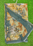 Latest Beautiful Digital Print Floral Georgette Saree