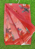 Latest Beautiful Digital Print Floral Georgette Saree
