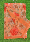 Latest Beautiful Digital Print Floral Georgette Saree