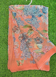 Latest Beautiful Digital Print Floral Georgette Saree