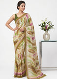 Latest Beautiful Digital Print Georgette Saree