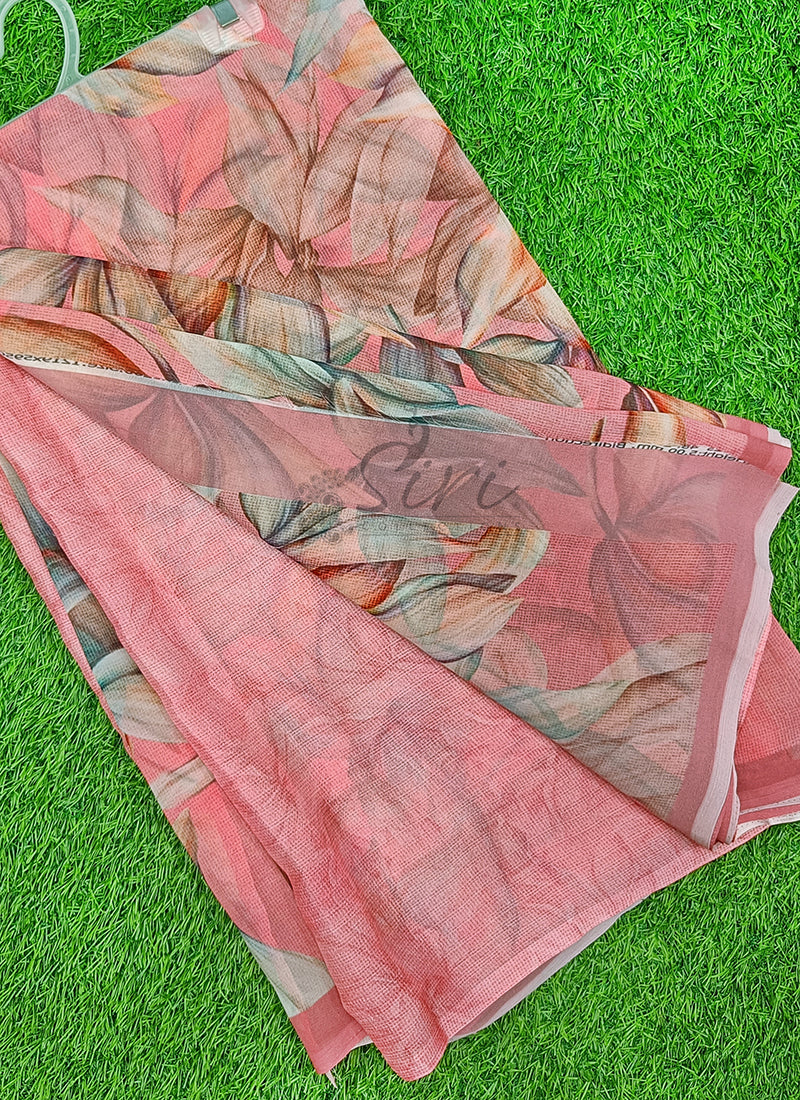 Latest Beautiful Digital Print Georgette Saree