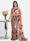 Latest Trendy Digital Print Georgette Saree
