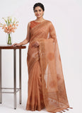 Beautiful Digital Print Kota Saree in Zari Checks