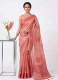 Beautiful Digital Print Kota Saree in Zari Checks