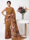 Latest Trendy Digital Print Georgette Saree with Blouse