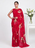 Latest Trendy Digital Print Georgette Saree with Blouse