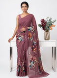 Latest Trendy Digital Print Georgette Saree with Blouse