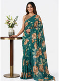 Latest Premium Digital Print Georgette Saree with Blouse