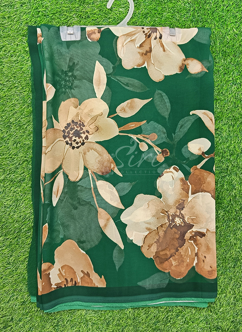 Latest Premium Digital Print Georgette Saree with Blouse