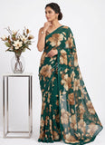 Latest Premium Digital Print Georgette Saree with Blouse