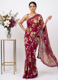 Latest Premium Digital Print Georgette Saree with Blouse