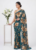 Latest Premium Digital Print Georgette Saree with Blouse