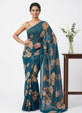 Latest Premium Digital Print Georgette Saree with Blouse