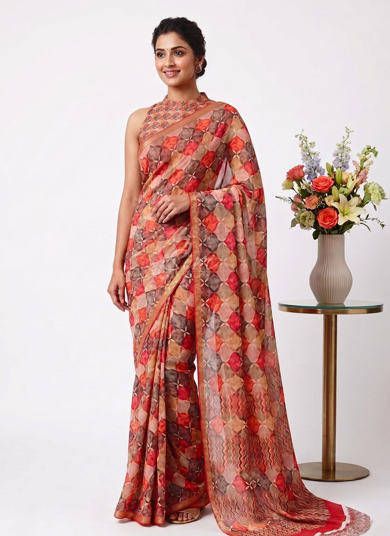 Siri Sarees Latest Premium Digital Print Georgette Saree