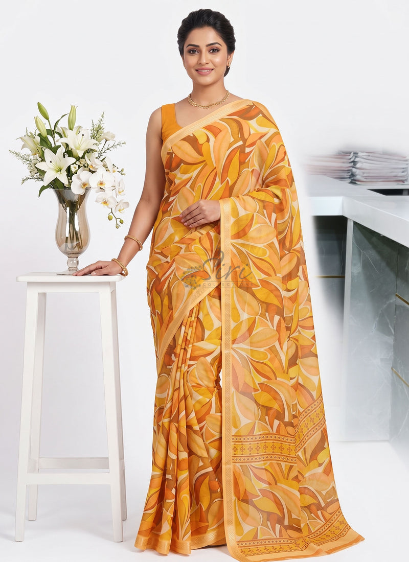 Siri Sarees Latest Premium Digital Print Georgette Saree