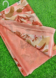 Latest Beautiful Digital Print Crepe Georgette Saree