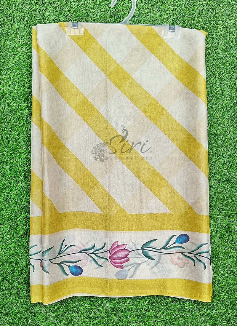 Latest Beautiful Digital Print Crepe Georgette Saree
