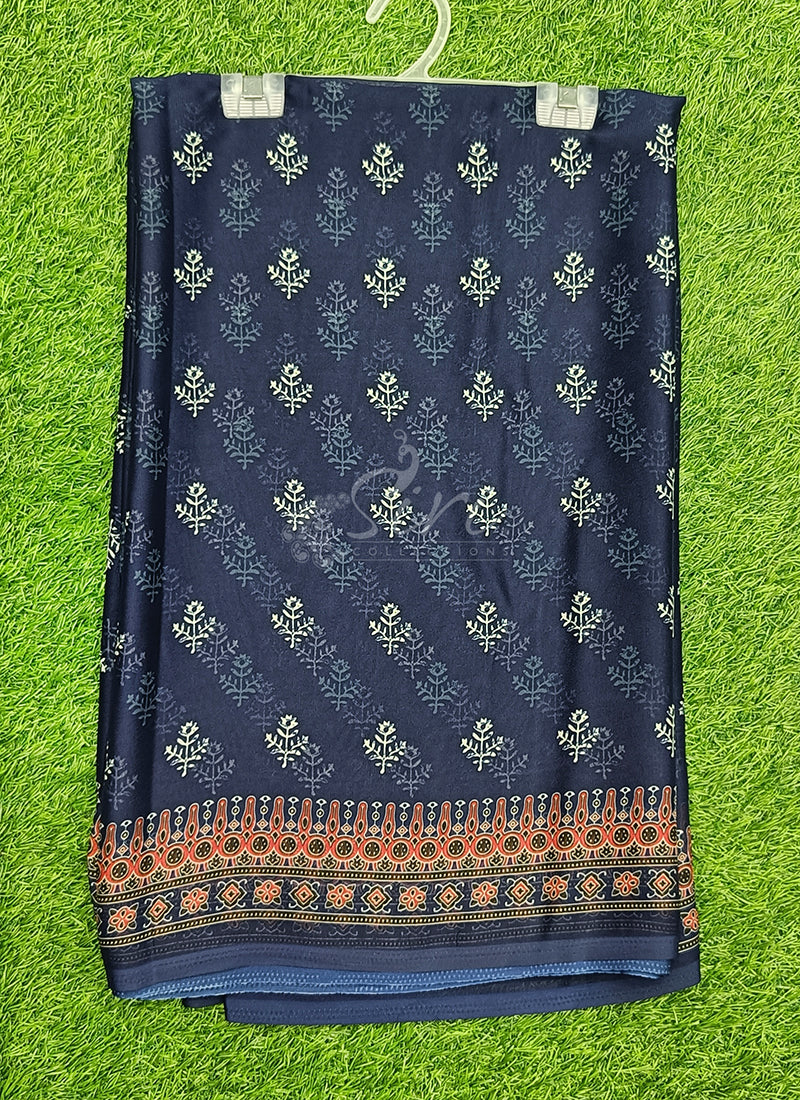 Latest Beautiful Digital Print Crepe Georgette Saree