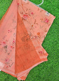 Trendy Beautiful Digital Print Georgette Saree