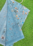 Trendy Beautiful Digital Print Georgette Saree