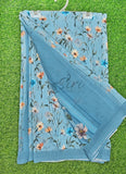 Trendy Beautiful Digital Print Georgette Saree