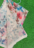 Trendy Beautiful Digital Print Georgette Saree