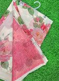 Trendy Beautiful Digital Print Georgette Saree